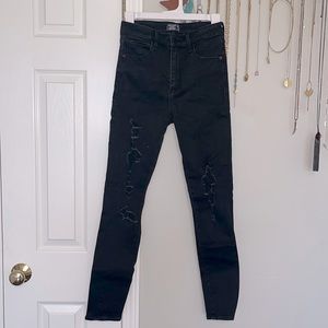 A&F High rise super skinny